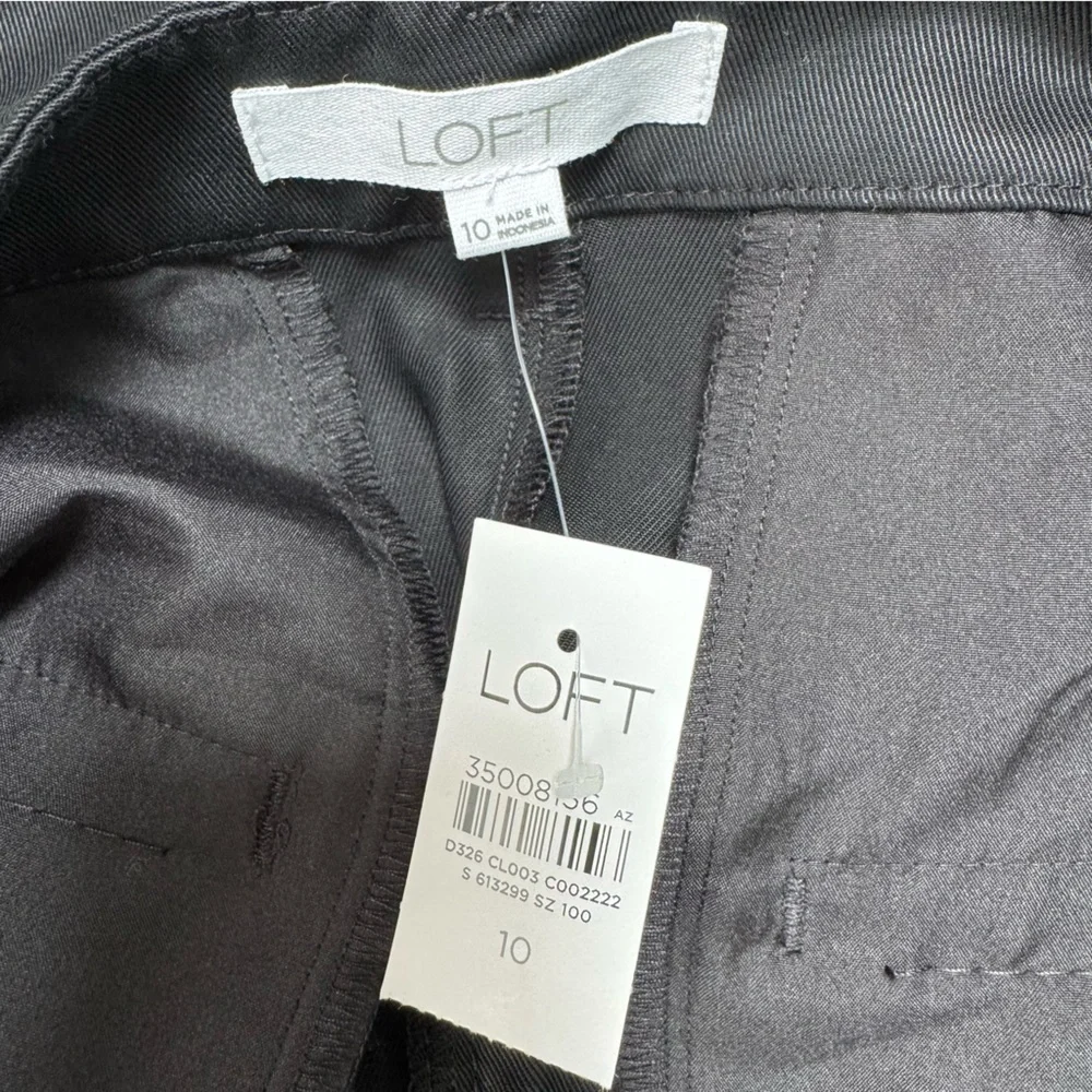 Loft Lyocell Emory Wide Leg Trouser Pants Size 10 NWT - Picture 10 of 14